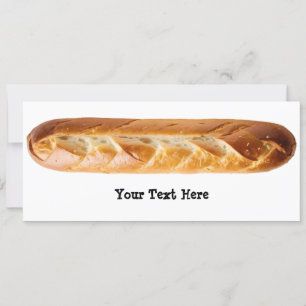 Cartão Pão de Forma Bastão Francês Baguete Personalizado