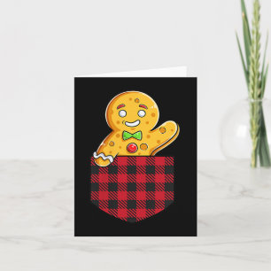 Cartão Pão De Gengibre No Bolso Cookie B De Natal Engraça