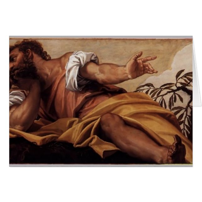 Cartão Paolo Veronese- St Matthew (Frente Horizontal)