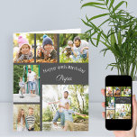 Cartão Papa 6 Colagem Fotográfica Qualquer Idade Feliz An<br><div class="desc">Crie seu próprio cartão de aniversário para o papai com uma colagem de fotos feita de 6 de suas fotos favoritas. O modelo está pronto para trabalhar em qualquer idade e você pode editar o papai para o pai, pai ou qualquer termo de carinho que você use para seu pai....</div>