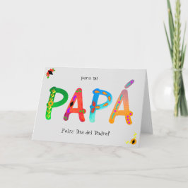 Cartão Papá Bold Geometric Boho Father’s Day Card