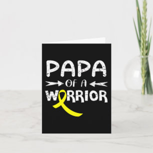Cartão Papá De Um Guerreiro Contra O Cancer Da Infância P