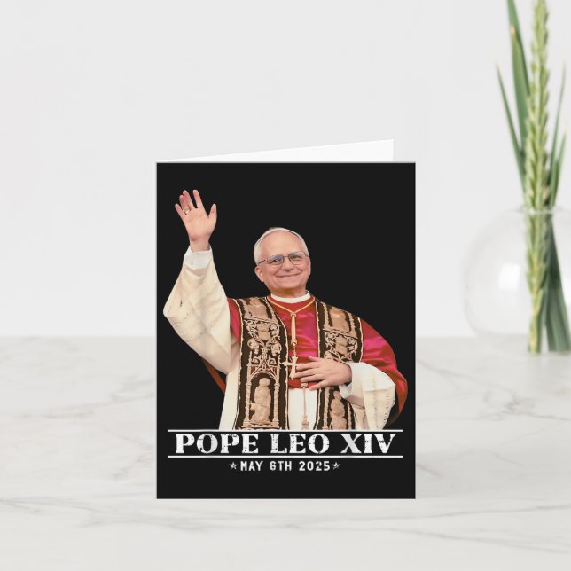 Cartão Papa deus abençoe Leo Xiv _9 (Frente)