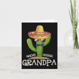 Cartão Papa Dia de os pais Nacho Média Avô Cinco De Mães