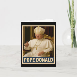 Cartão Papa Donald Pope Trump Pope Donald Trump Político
