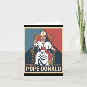 Cartão Papa Donald Pope Trump Pope Donald Trump Político