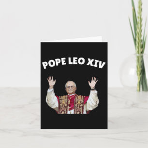 Cartão Papa Leão Xiv - Novo Papa Católico Leo Xiv