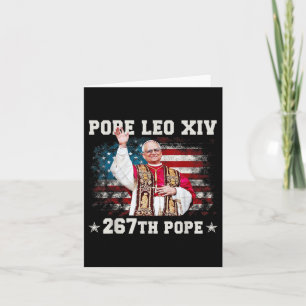 Cartão Papa Leão Xiv - Papa Deus abençoe Leo Xiv 267º Pap