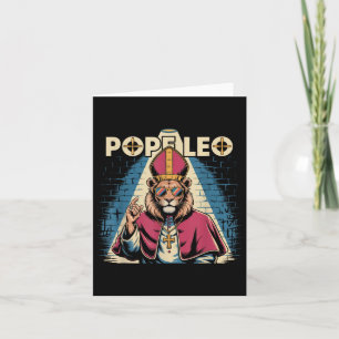 Cartão Papa Leo Cardeal Robert Prevost Papa Leo Xiv 2025