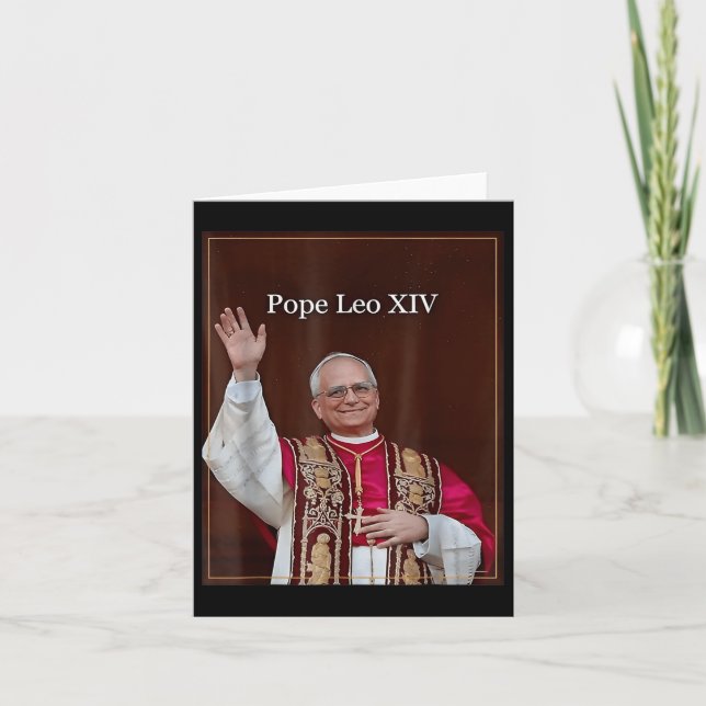 Cartão Papa Leo Xiv 0 (Frente)