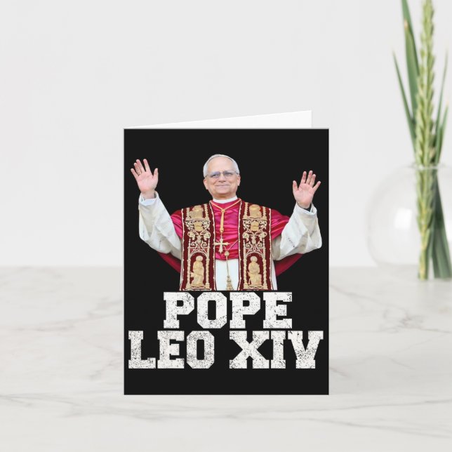 Cartão Papa Leo Xiv 1 (Frente)
