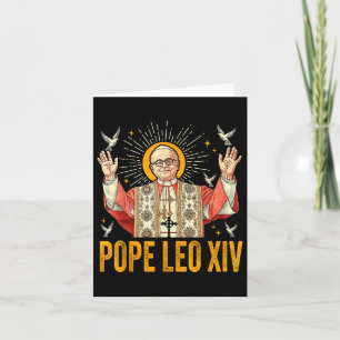 Cartão Papa Leo Xiv Robert Francis Prevenir _9