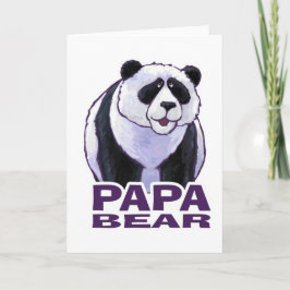 Cartão Papa Panda Bear
