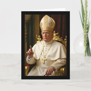 Cartão Papa Trump Engraçado Presidente Trump Quer Ser Fut