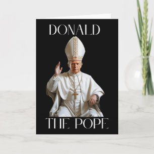 Cartão Papa Trump Engraçado Trump Vaticano Cristão Retro