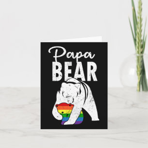 Cartão Papa Urso Orgulho gay Arco-Íris Sinalizador Lgbt P