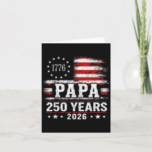 Cartão Papa Vintage 250 Anos 2026 Vovô Patriótico