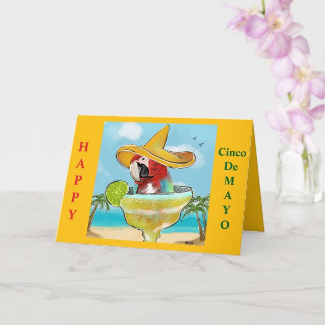 Cartão Papagaio (Orquídea)