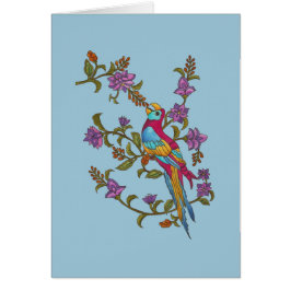 Cartão Papagaio da baga