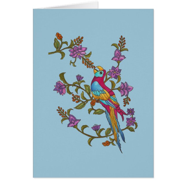 Cartão Papagaio da baga (Frente)