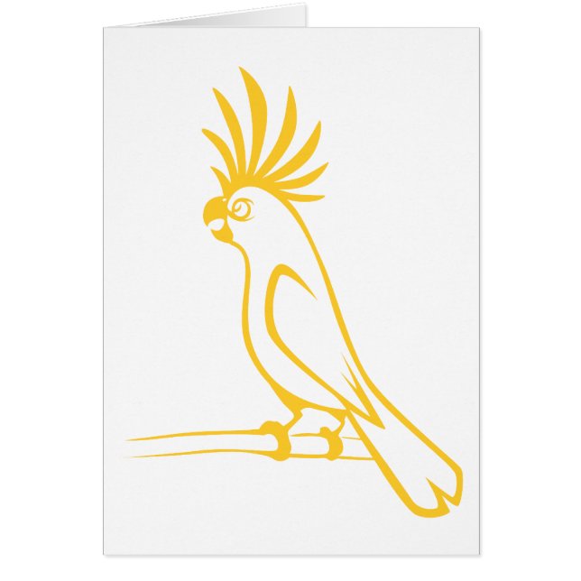 Cartão Papagaio de fala do Cockatiel (Frente)