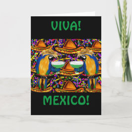 Cartão Papagaio de Festa Cinco De Mayo