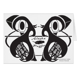 Cartão Papagaio-do-mar de Alaska