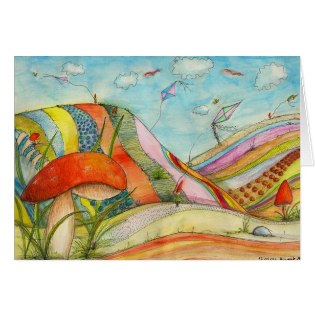 Cartão Papagaios (Frente Horizontal)