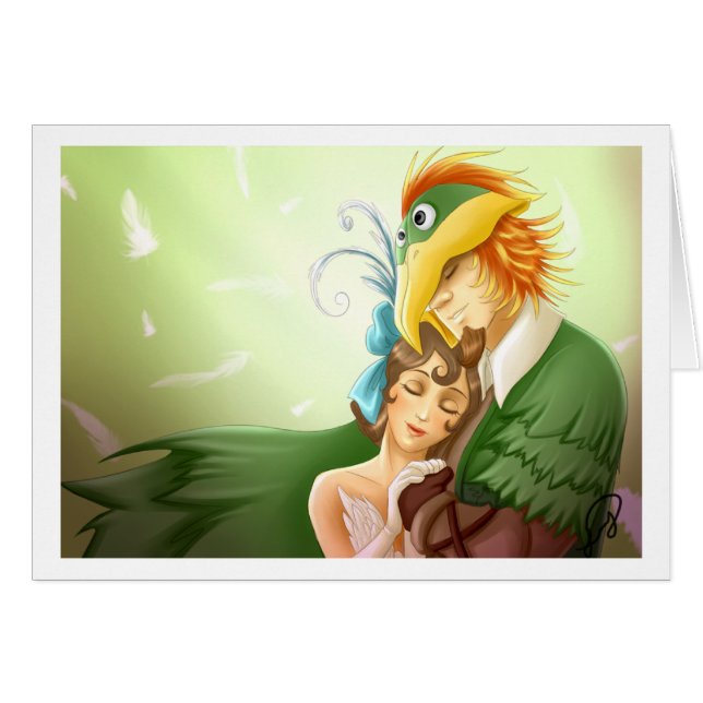 Cartão Papageno Papagena (Frente Horizontal)