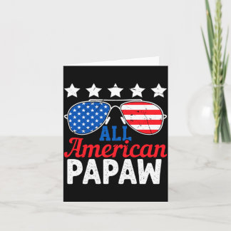Cartão Papai Americano Retro 4 De Julho Patriótico