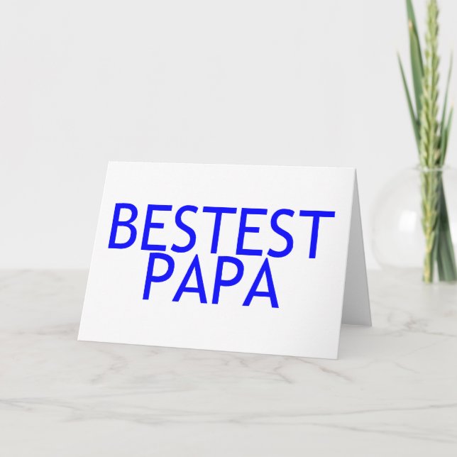 Cartão Papai Azul Melhor (Frente)