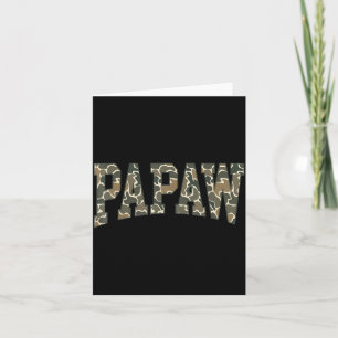 Cartão Papai Camo Camuflagem Dia dos Pais Avô