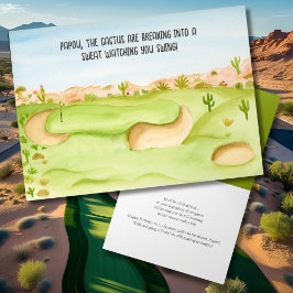 Cartão Papai, Campo de Golfe no Deserto no Aniversário Aq