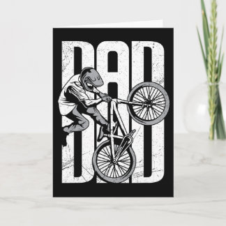 Cartão Papai Ciclista Mountain Bike Bmx Feliz Dia dos Pai