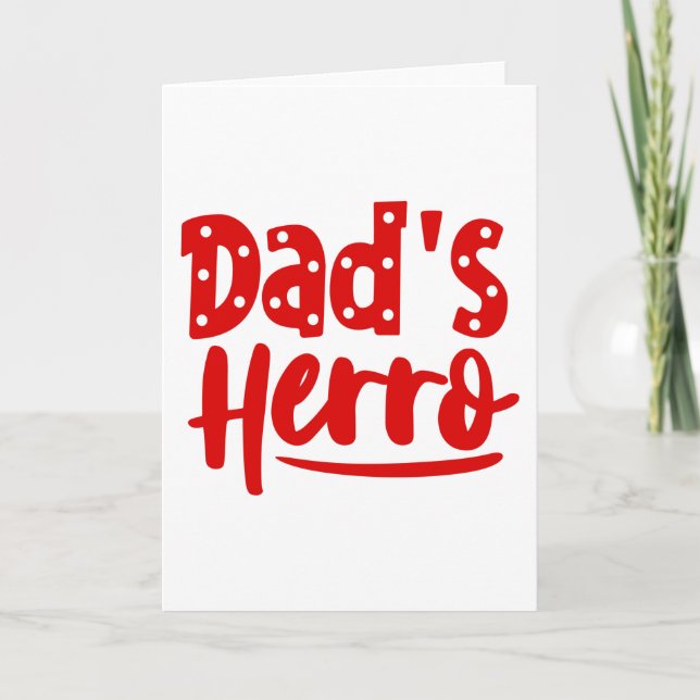 Cartão Papai é Herro (Frente)