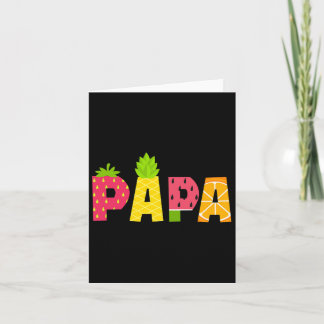 Cartão Papai engraçado amante de frutas de verão homens f