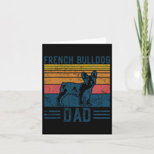 Cartão Papai Frenchie - Bulldog Francês Vintage Papai 