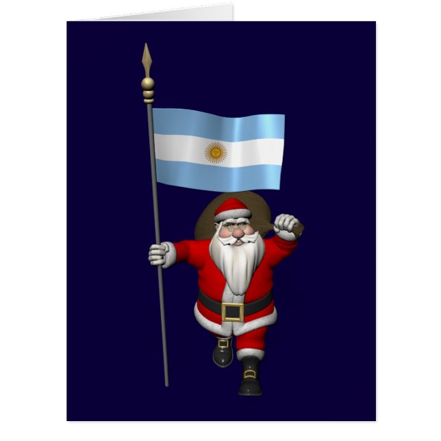 Cartão Papai Noel, Alferes Da Argentina (Frente)