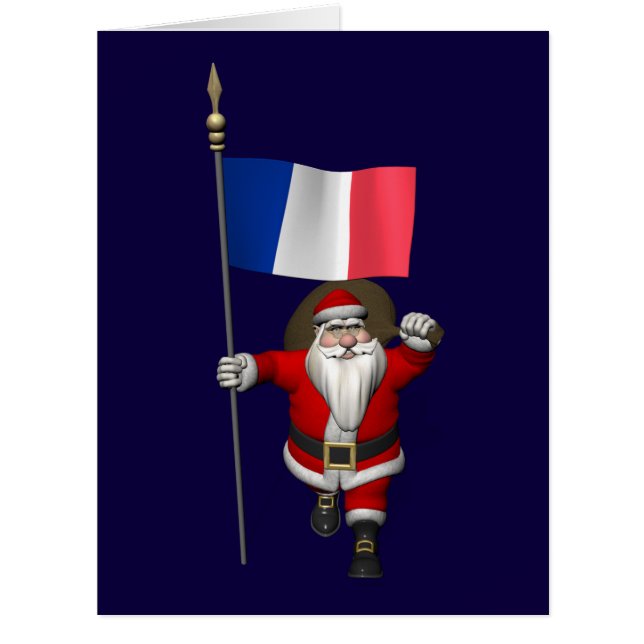 Cartão Papai Noel, Alferes Da França (Frente)