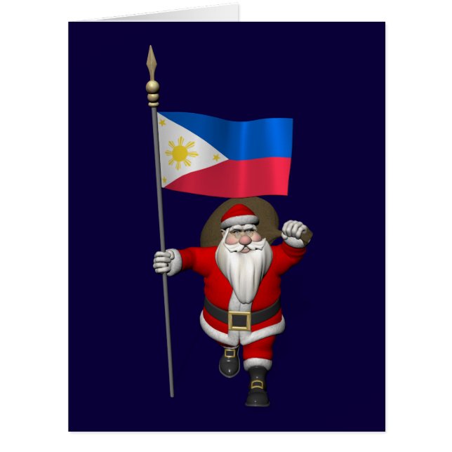 Cartão Papai Noel, Alferes Das Filipinas (Frente)