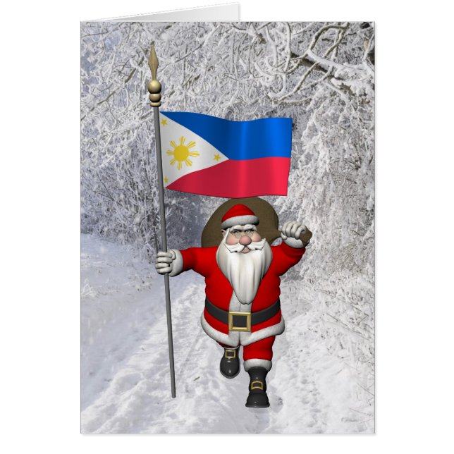 Cartão Papai Noel, Alferes Das Filipinas (Frente)