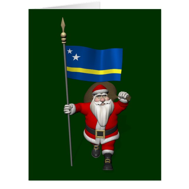 Cartão Papai Noel Com Alferes De Curaçau (Frente)