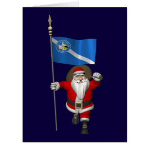 Cartão Papai Noel Com Alferes De Las Vegas