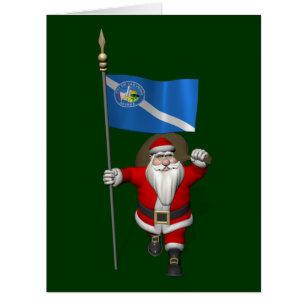 Cartão Papai Noel Com Alferes De Las Vegas