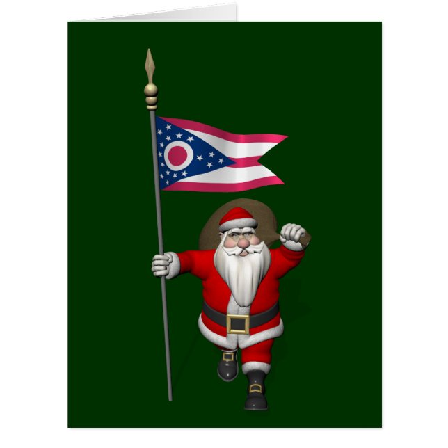 Cartão Papai Noel Com Alferes De Ohio (Frente)