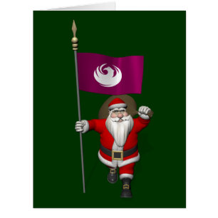 Cartão Papai Noel Com Alferes De Phoenix