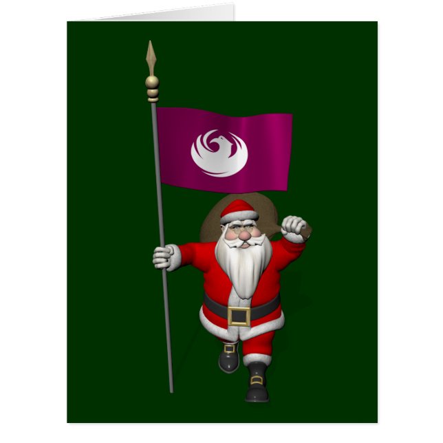Cartão Papai Noel Com Alferes De Phoenix (Frente)