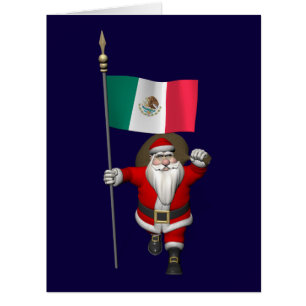 Cartão Papai Noel Com Alferes Do México