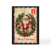 Papai Noel Crianças Correspondência Aérea Vintage