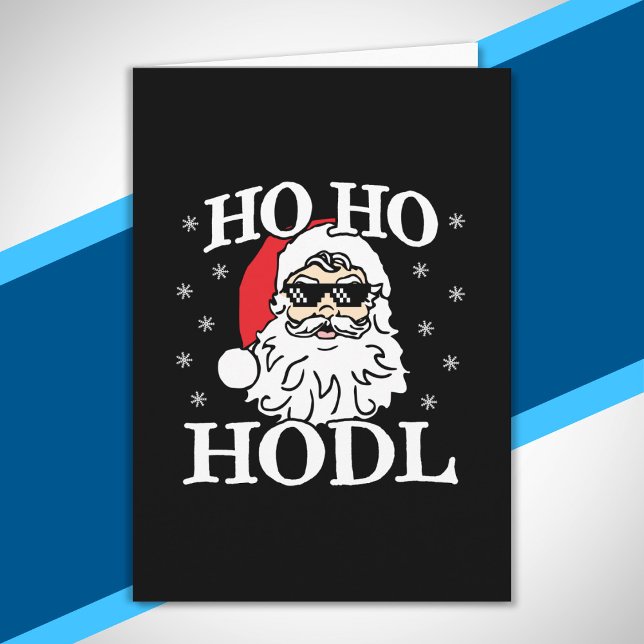 Cartão Papai Noel do Natal Cripto Moeda Criptográfica Ho  (Criador carregado)
